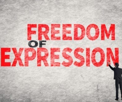 text on wall, Freedom of Expression