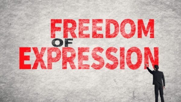 text on wall, Freedom of Expression