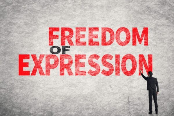 text on wall, Freedom of Expression