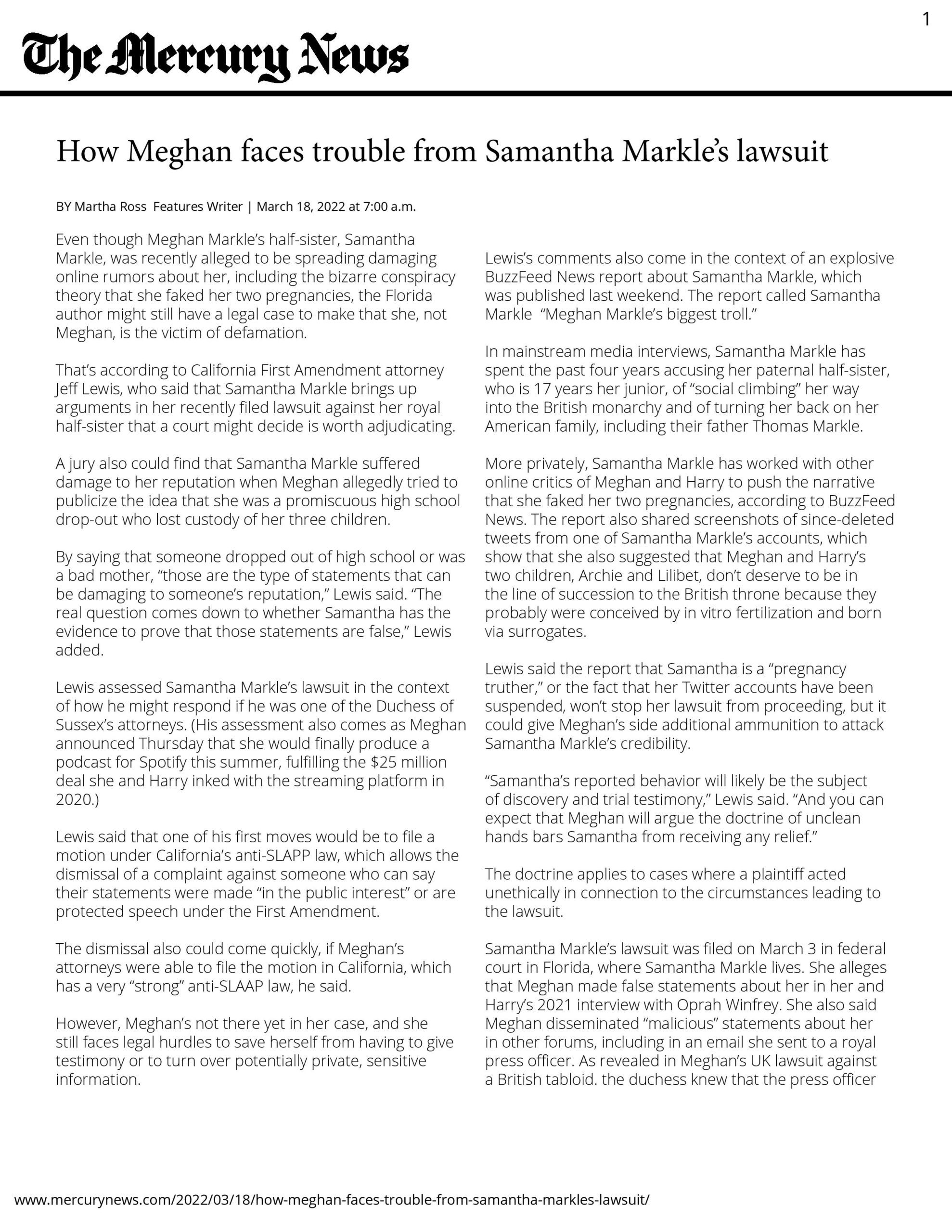 Jeff Lewis Weighs in on Meghan Markle Defamation Lawsuit