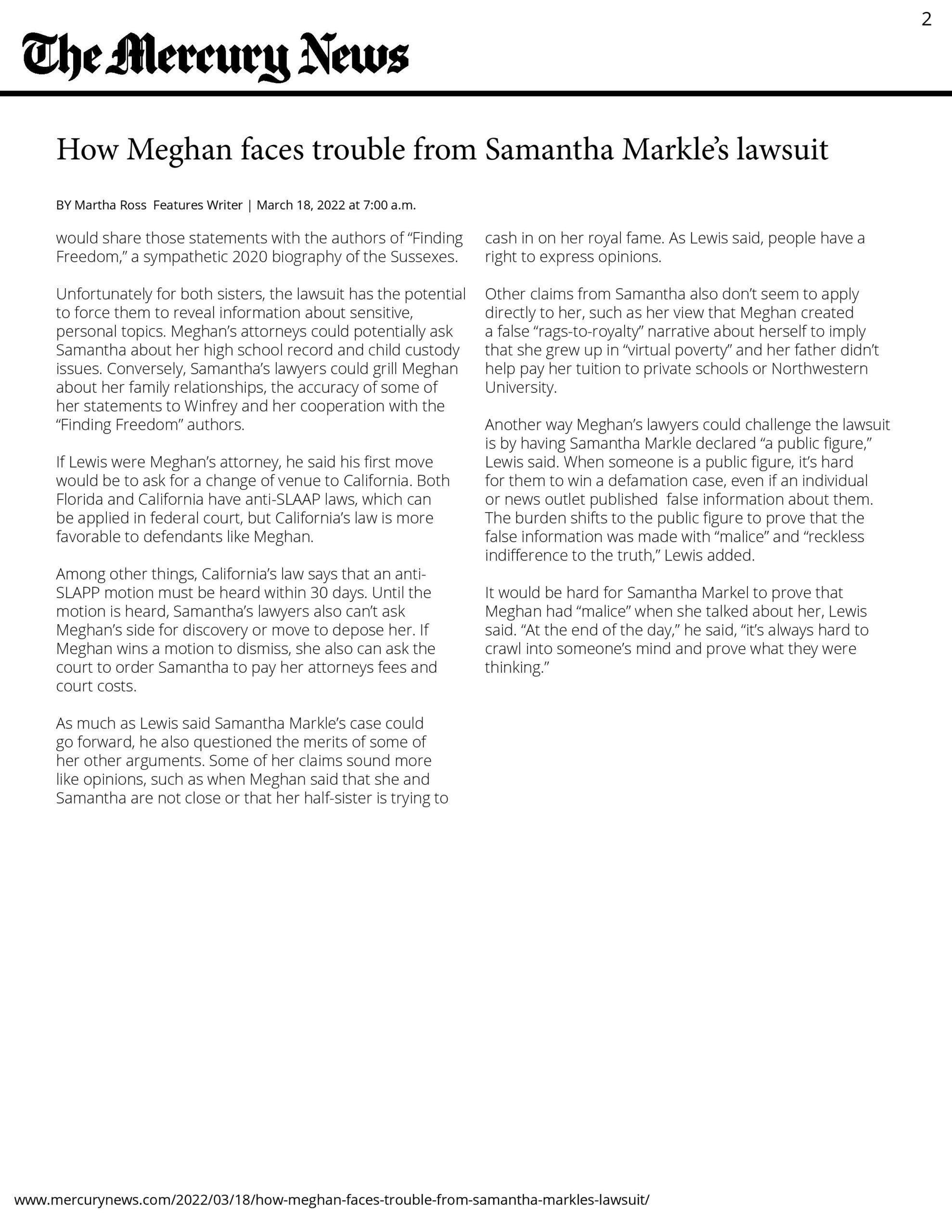 Jeff Lewis Weighs in on Meghan Markle Defamation Lawsuit