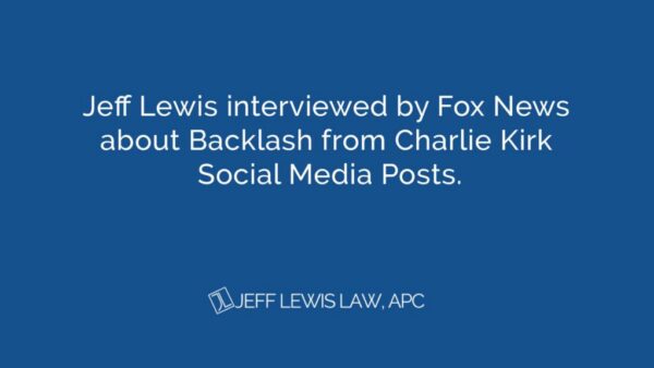 Jeff Lewis interviewed by Fox News about Backlash from Charlie Kirk Social Media Posts