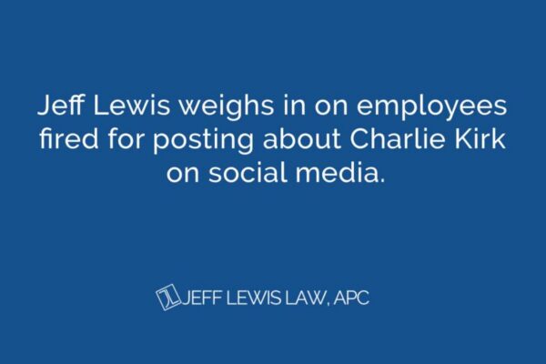 Jeff Lewis weighs in on employees fired for posting about Charlie Kirk on social media
